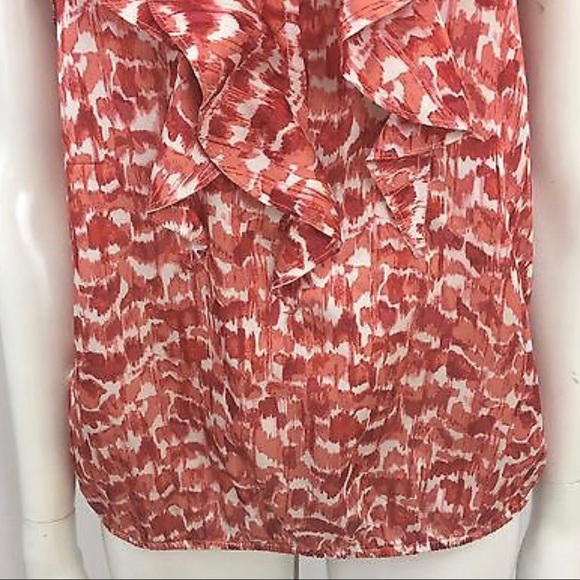 LOFT Ruffle Front Sleeveless Blouse Size Small - Picture 3 of 6